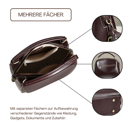 BERK | Vintage Umschlag Leder Umhängetasche