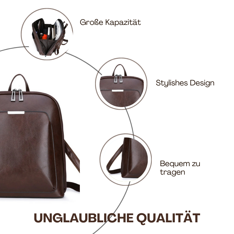BERK | Klassischer Rucksack mit Doppelreißverschluss