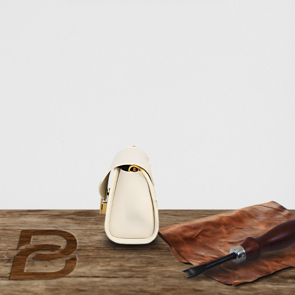 BERK | Schlanke elegante Baguette aus echtem Leder