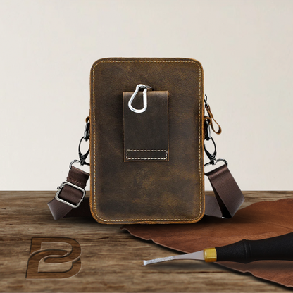 BERK | Mini-Messenger-Lederumhängetasche