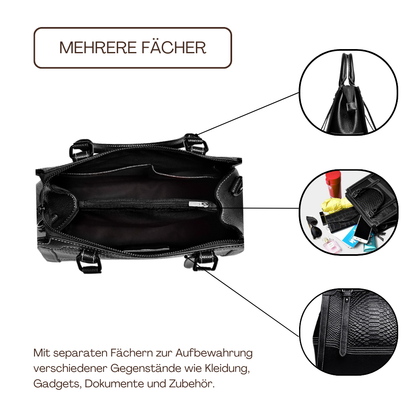 BERK | Elegante Tasche aus strukturiertem Leder