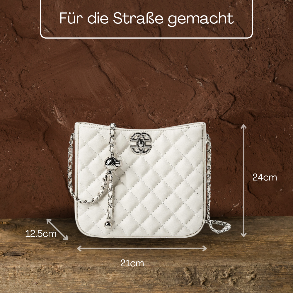 BERK | Elegante Ledertasche im Diamant-Stil