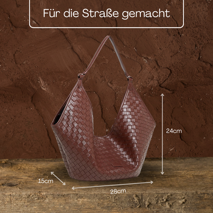 BERK | Tasche aus gewebtem Leder mit großem Fassungsvermögen