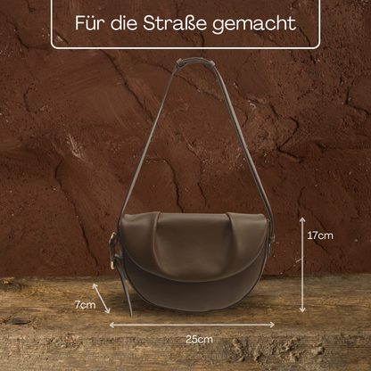 BERK | Raffinierte Tasche aus weichem, genarbtem Leder