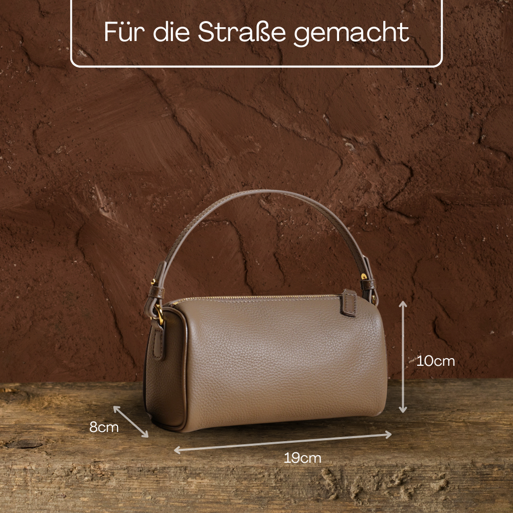 BERK | Schlanke Lederhandtasche - Umhängetasche