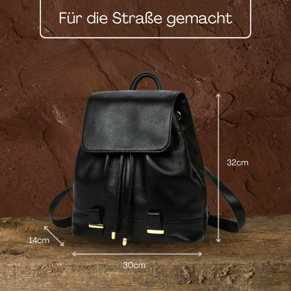 BERK | Moderner Vollnarbenleder-Rucksack