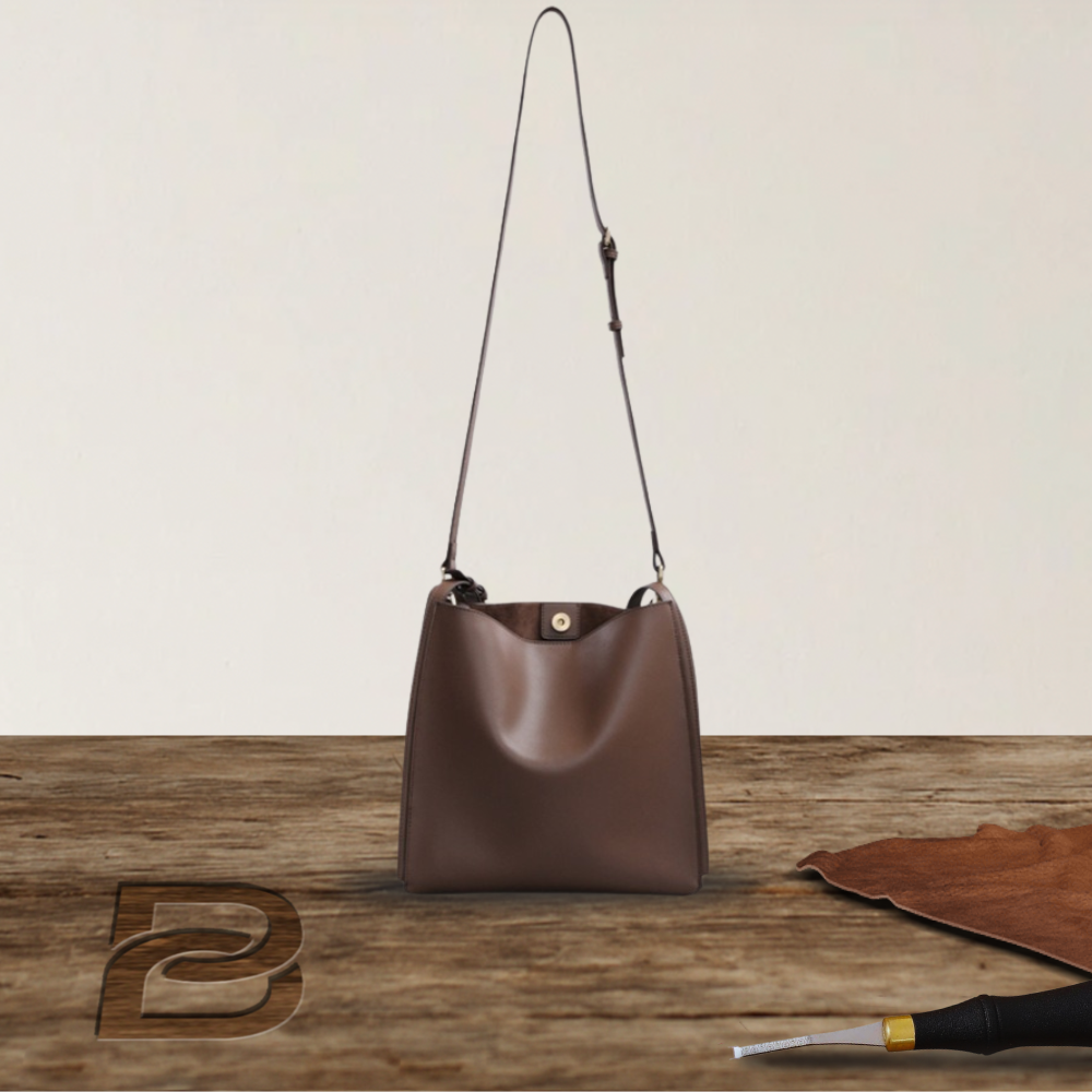 BERK | Retro-Tragetasche aus echtem Leder