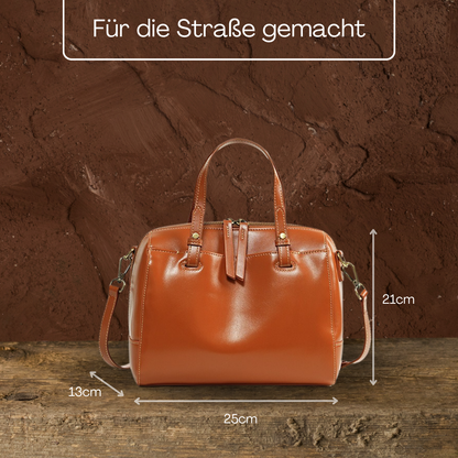 BERK | Klassischer Messenger Leder Schulranzen