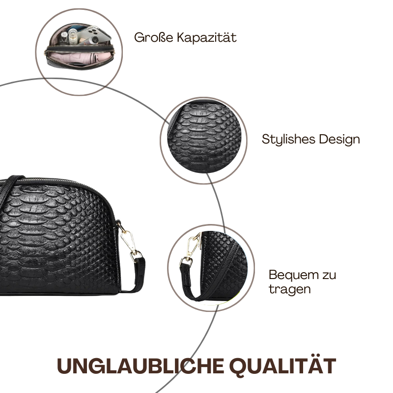 BERK | Mini-Crossbody-Tasche mit Kroko-Muster