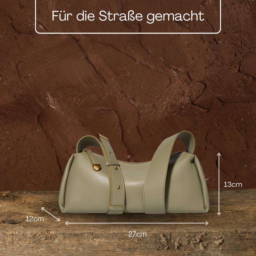 BERK | Baguette Umhängetasche aus echtem Leder