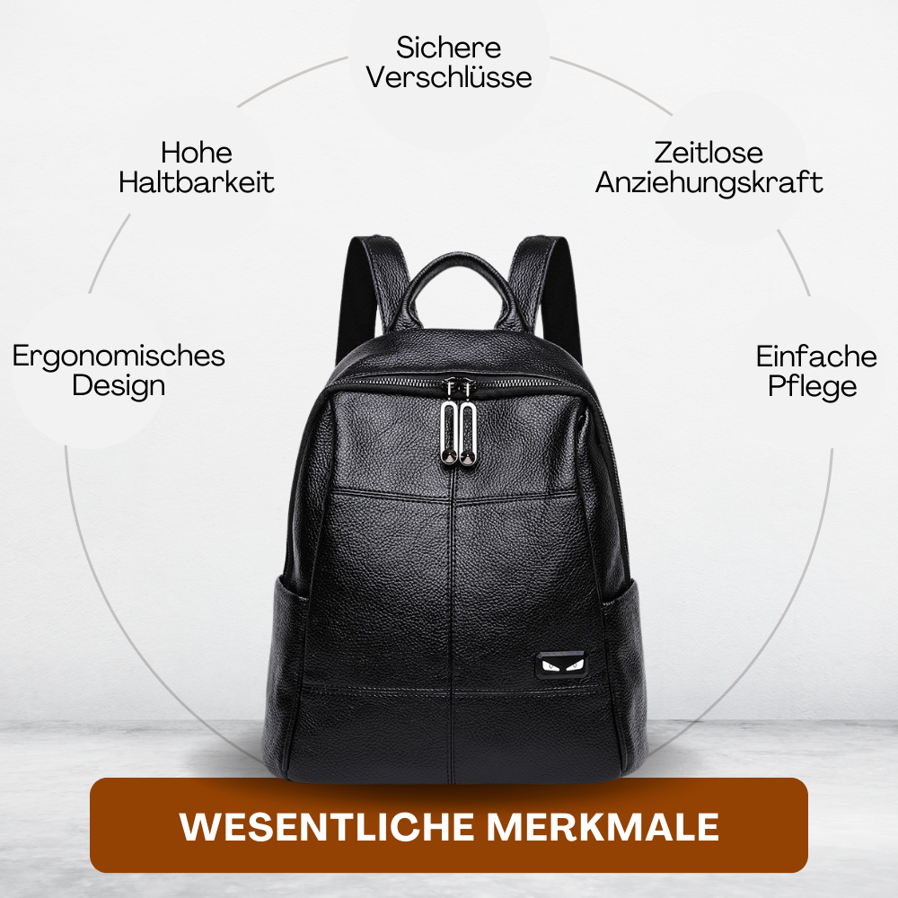 BERK | Laptop-sicherer Lederrucksack