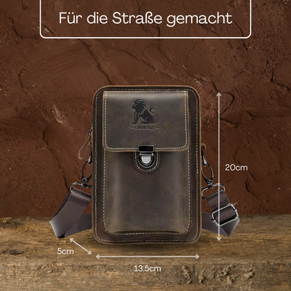BERK | Mini-Messenger-Lederumhängetasche