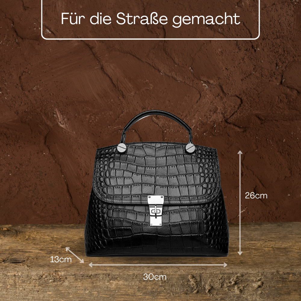 BERK |  Elegante Handtasche aus strukturiertem Leder