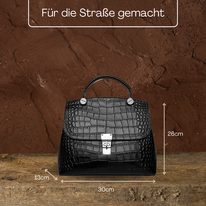 BERK |  Elegante Handtasche aus strukturiertem Leder
