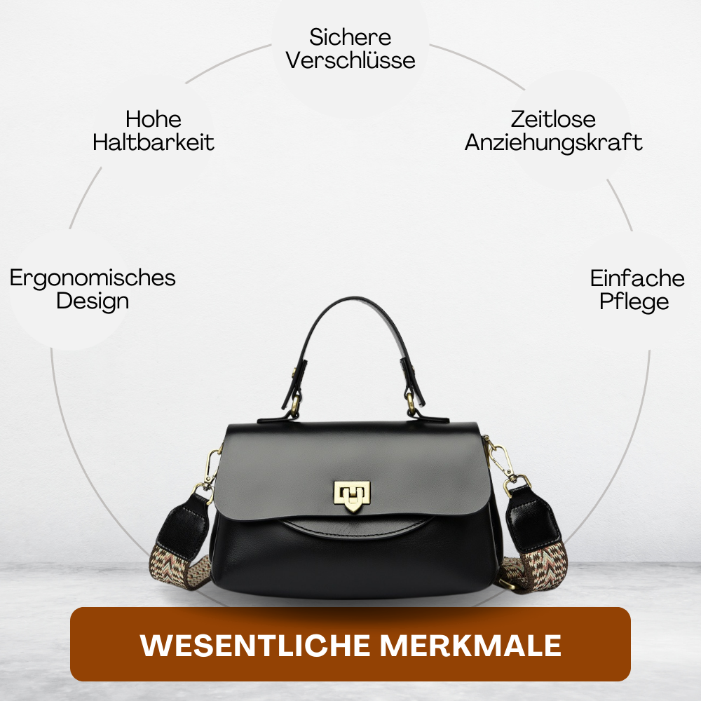 BERK | Vintage Umschlag Leder Umhängetasche