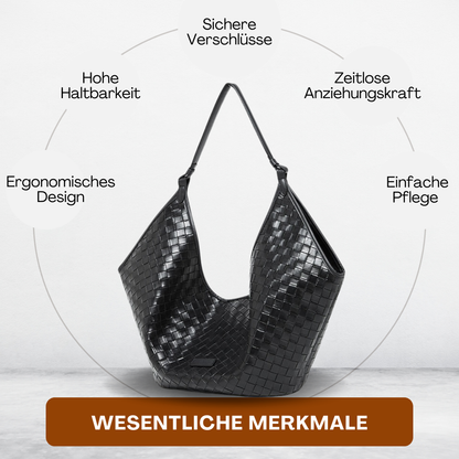 BERK | Tasche aus gewebtem Leder mit großem Fassungsvermögen