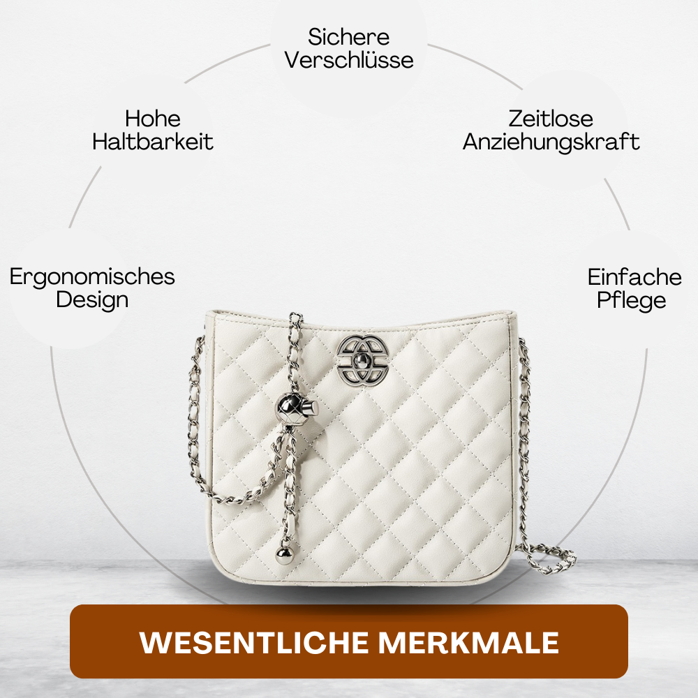 BERK | Elegante Ledertasche im Diamant-Stil
