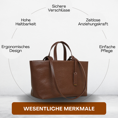 BERK | Tote Tasche aus weichem Leder mit großem Fassungsvermögen