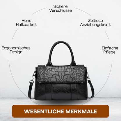 BERK | Strukturierte Ledertasche mit großem Fassungsvermögen