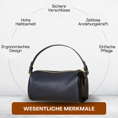 BERK | Schlanke Lederhandtasche - Umhängetasche