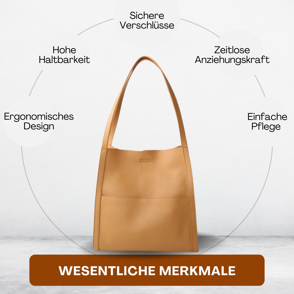 BERK | Klassische Leder-Umhängetasche