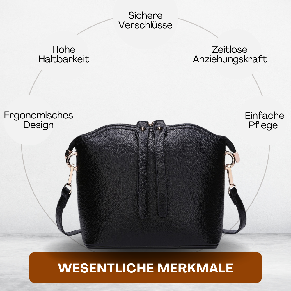 BERK | Kleine Schulter-Umhängetasche aus echtem Leder