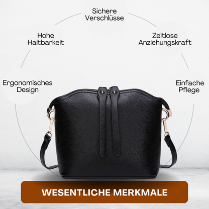 BERK | Kleine Schulter-Umhängetasche aus echtem Leder