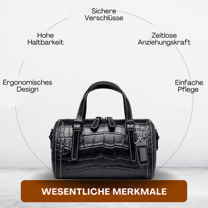 BERK | Handtasche aus Rindsleder mit Krokodilmuster