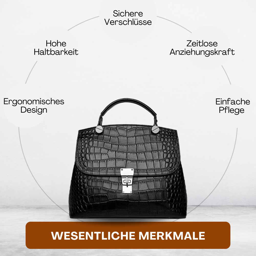 BERK |  Elegante Handtasche aus strukturiertem Leder
