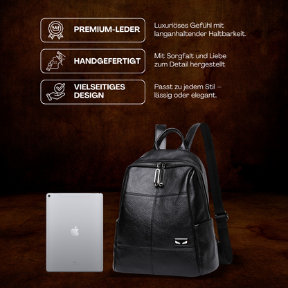 BERK | Laptop-sicherer Lederrucksack