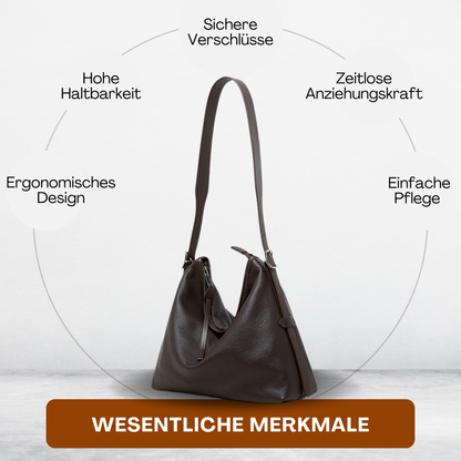 BERK | Echtes Leder Lazy Tote Umhängetasche
