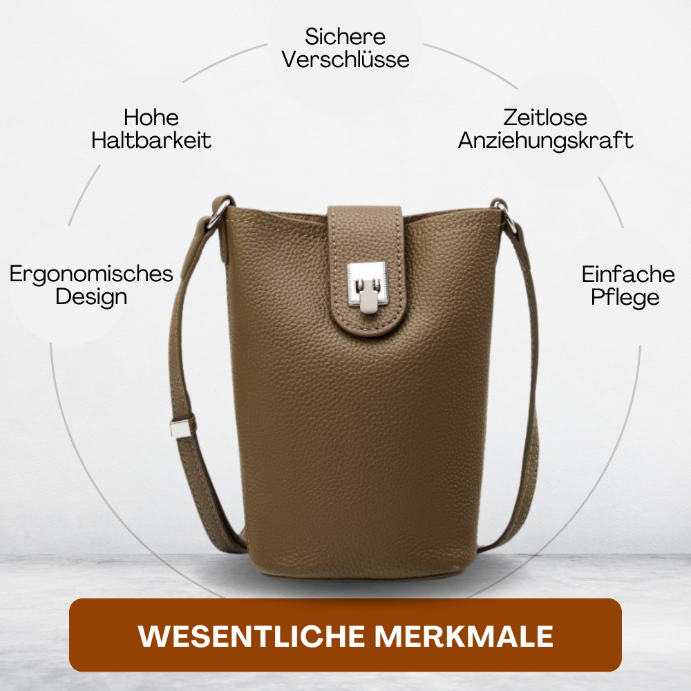 BERK | Vertikale Crossbody-Tasche aus Leder