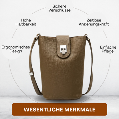 BERK | Vertikale Crossbody-Tasche aus Leder