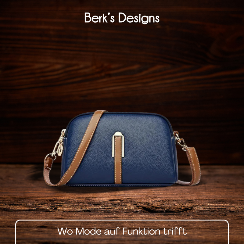 BERK | Crossbody-Tasche mit Litschi-Prägung