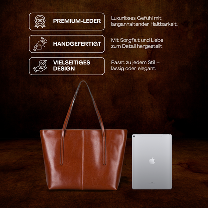 BERK | Shoppertasche aus klassischem Glattleder