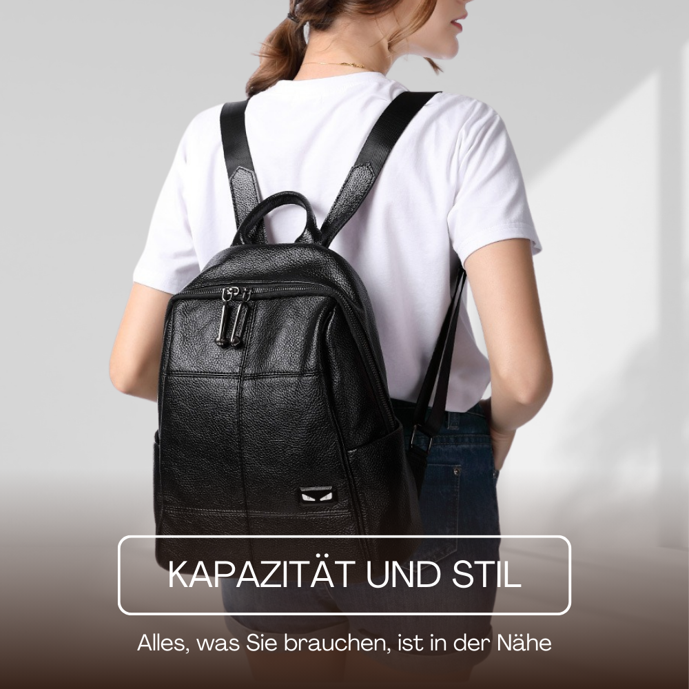 BERK | Laptop-sicherer Lederrucksack