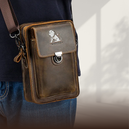 BERK | Mini-Messenger-Lederumhängetasche