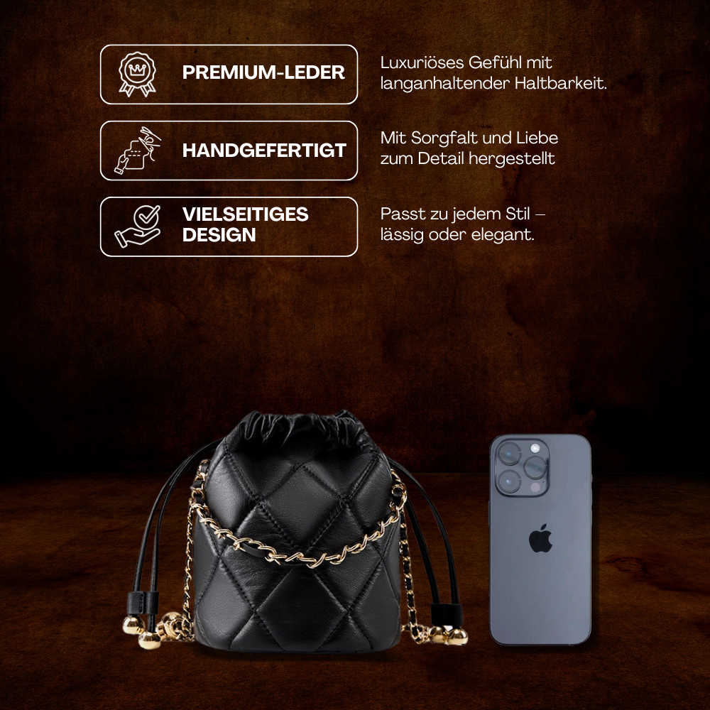 BERK | Drawstring Chain Lederrucksack
