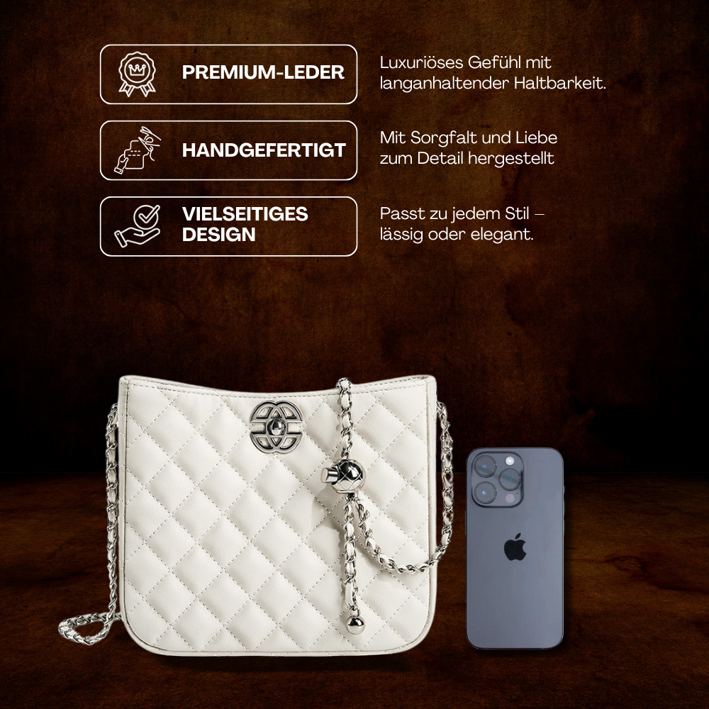 BERK | Elegante Ledertasche im Diamant-Stil