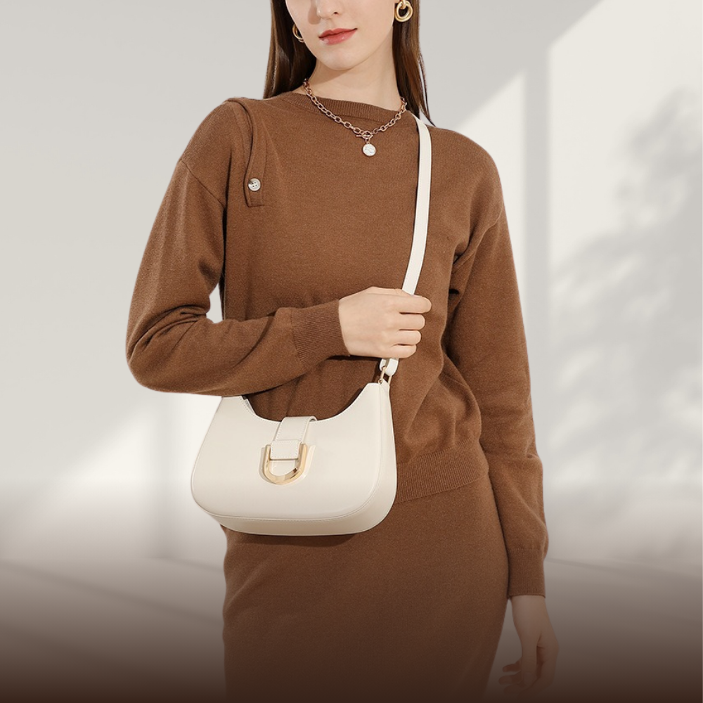 BERK | Stilvolle U-förmige Schnalle Crossbody Handtasche