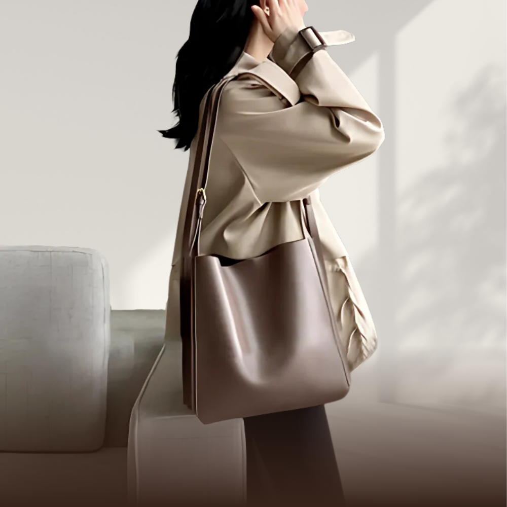 BERK | Retro-Tragetasche aus echtem Leder
