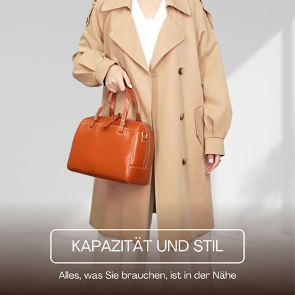 BERK | Klassischer Messenger Leder Schulranzen