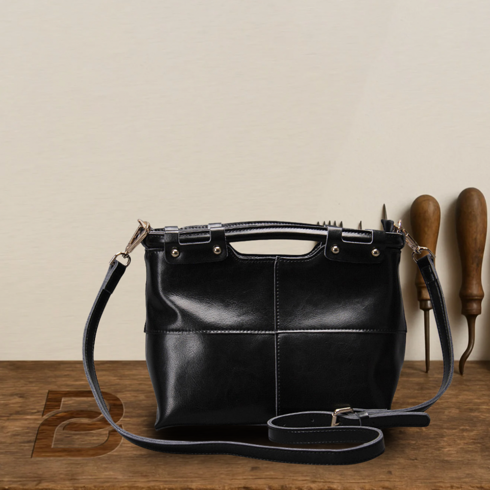 BERK | Echtes Leder Retro-Damen-Messenger-Tasche