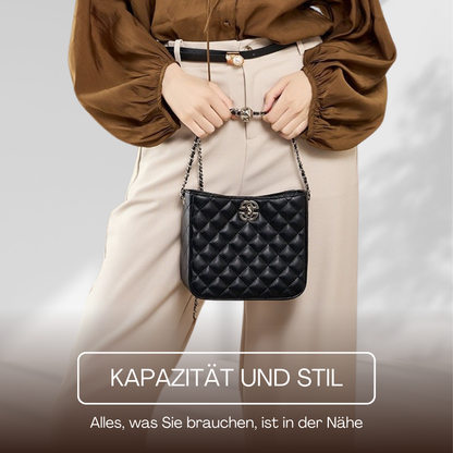 BERK | Elegante Ledertasche im Diamant-Stil