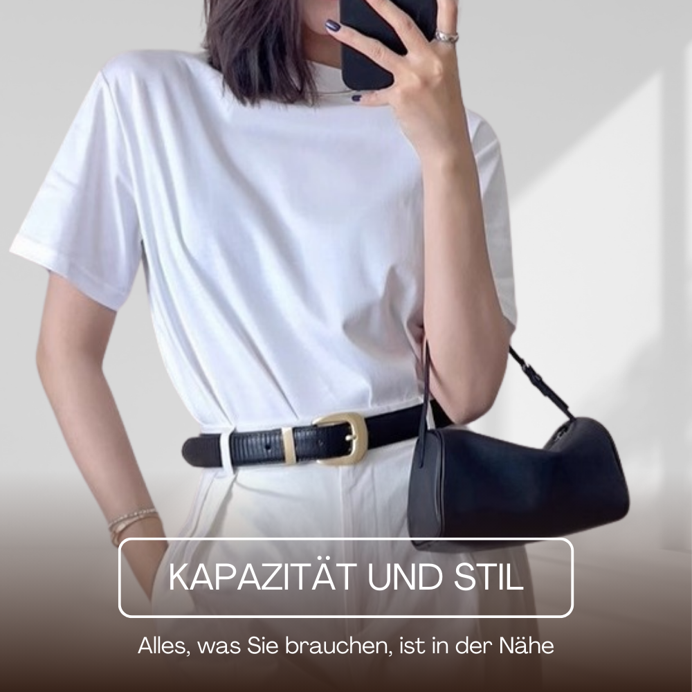 BERK | Schlanke Lederhandtasche - Umhängetasche