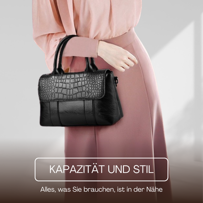 BERK | Strukturierte Ledertasche mit großem Fassungsvermögen