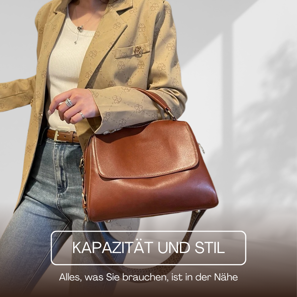 BERK | Vintage Umschlag Leder Umhängetasche