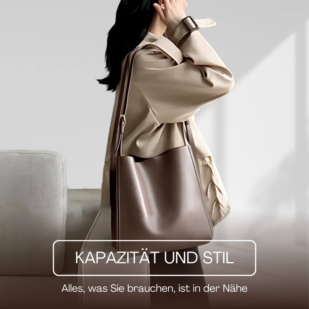 BERK | Retro-Tragetasche aus echtem Leder