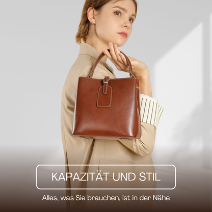 BERK | Mini-Ledertasche mit strukturiertem Top-Griff