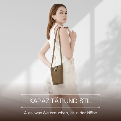 BERK | Vertikale Crossbody-Tasche aus Leder